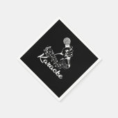 Karaoke Mic Muzieknoten Microphone Singing Gift Servet (Hoek)