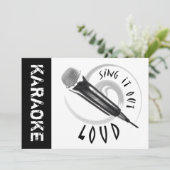 Karaoke Microphone Sing it out LOUD Kaart (Staand voorkant)
