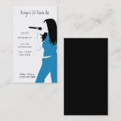 Karaoke Music DJ Service Carte de visite (Devant / Derrière)