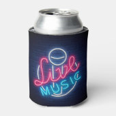 Karaoke Neon Lighting Curved Word Art Word Text Blikjeskoeler (Blikje Voorkant)