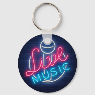 Karaoke Neon Lighting Curved Word Art Word Text Sleutelhanger