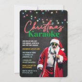 Karaoke Noël Fête Invitation (Devant)