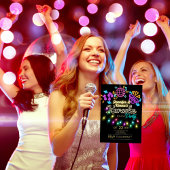 Karaoke Party Anniversaire Invitation