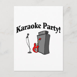 Karaoke Party Briefkaart