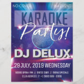 Karaoke Party | DJ | Club Flyer (Achterkant)