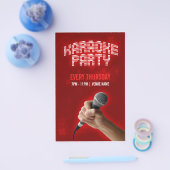 Karaoke Party flyer (Enkel)