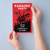 Karaoke Party Invite Flyer (Hand)