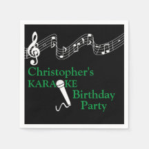 Karaoke Party Musical Scale Microphone Green