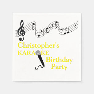 Karaoke Party Musical Scale Microphone Yellow Servet