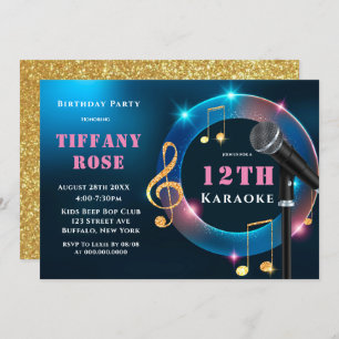 Karaoke Pink en Gold 12e verjaardag