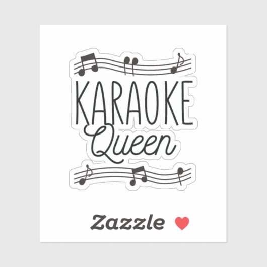 KARAOKE QUEEN STICKER (Vel)