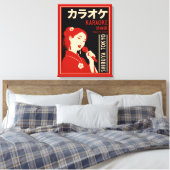 Karaoke Shibuya Tokyo Canvas Afdruk (Insitu (Slaapkamer))