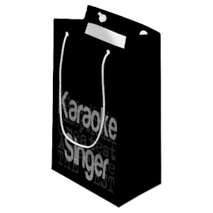 Karaoke Singer Buitengewone Kleine Gift Bag Klein Cadeauzakje