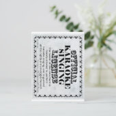 Karaoke Singing Licentie Briefkaart (Staand voorkant)