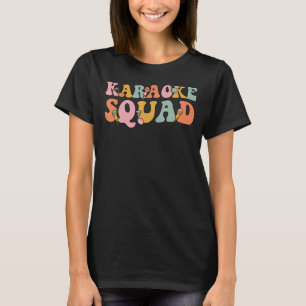 Karaoke Squad groovy voor Karaoke Singer T-shirt