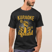 Karaoke Squad Zingende Karaoke T-shirt (Voorkant)