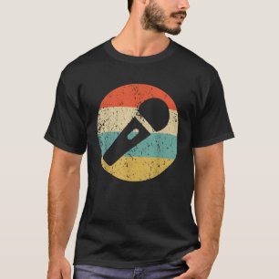 Karaoke Zanger Retro Microfoon T-shirt