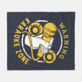 Karaoke Zone Singer Musician Fleece Deken (Voorkant (Horizontaal))