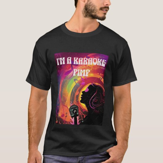 karaokepooier t-shirt (Voorkant)