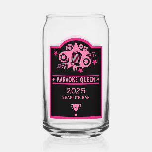 Karaokewinnaar Blikvorm Glas