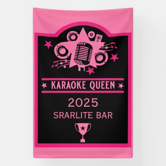 Karaokewinnaar Spandoek (Verticaal)