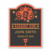 Karaokewinnaar Sticker (Voorkant)