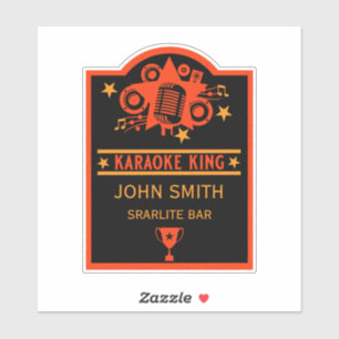 Karaokewinnaar Sticker