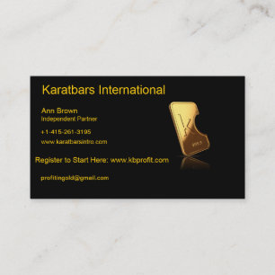 Karatbars International Visitekaartje