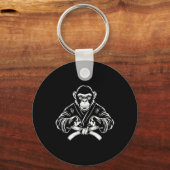 Karate aap Tekenen Kickboksen Jiu-jitsu Mma Mar Sleutelhanger (Voorkant)