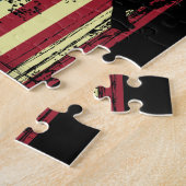 Karate American Flag Martial Arts Legpuzzel (Zijkant)