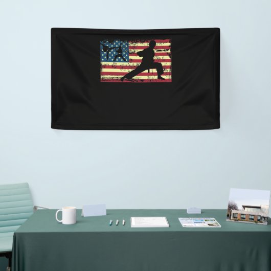 Karate American Flag Martial Arts Spandoek (Beurs)