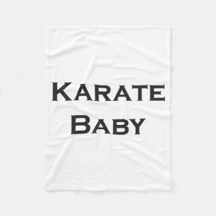 Karate Baby T-shirt Fleece Deken