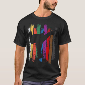 Karate Band Kleuren Silhouet T-shirt
