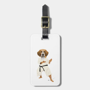 Karate Beagle Bagagelabel