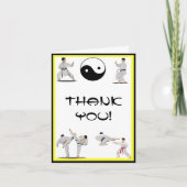 Karate Bedankt Opmerking Kaart (Voorkant)