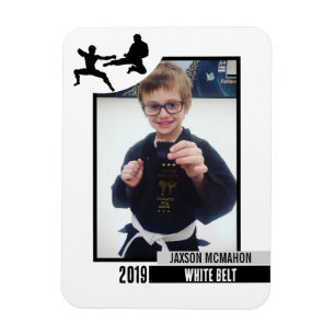 Karate Belt Achievement Flexibele Fotomagneet Magneet