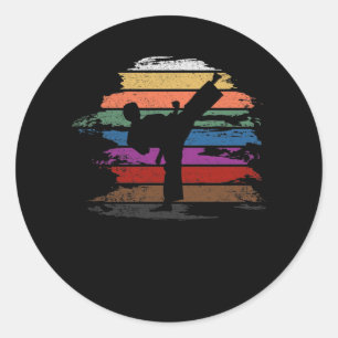 Karate Belt Colors Ronde Sticker