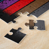 Karate Belt Colors Silhouette Legpuzzel (Zijkant)