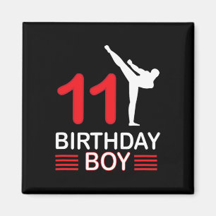 Karate Birthday T-shirt Boy Gift Kinder Taekwondo Magneet