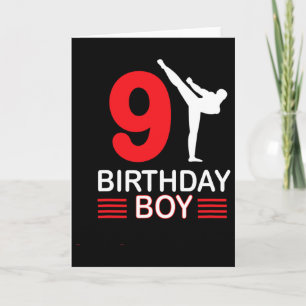 Karate Birthday T-shirt Boy Gift Kinderen Taekwond Kaart