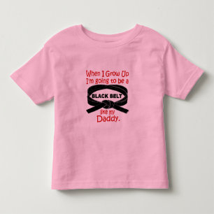 KARATE Black Belt als mijn papa 1 Kinder Shirts