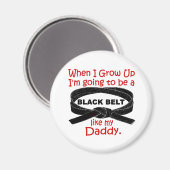 KARATE Black Belt als mijn papa 1 Magneet (Voorkant / Achterkant)
