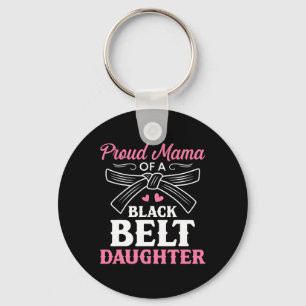 Karate Black Belt Daughter Mama Gift Martiale Arts Sleutelhanger