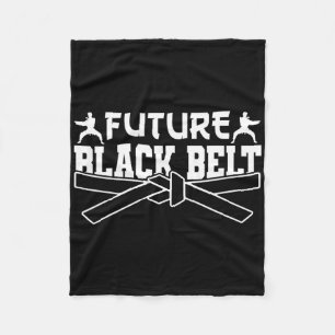 Karate Black Belt Gi Uniform Future Black Belt Fleece Deken