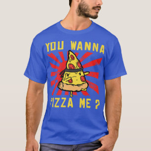 Karate Black Belt Gi Uniform You Wanna Pizza T-shirt