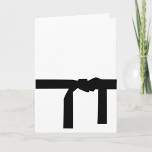 Karate Black Belt Kaart