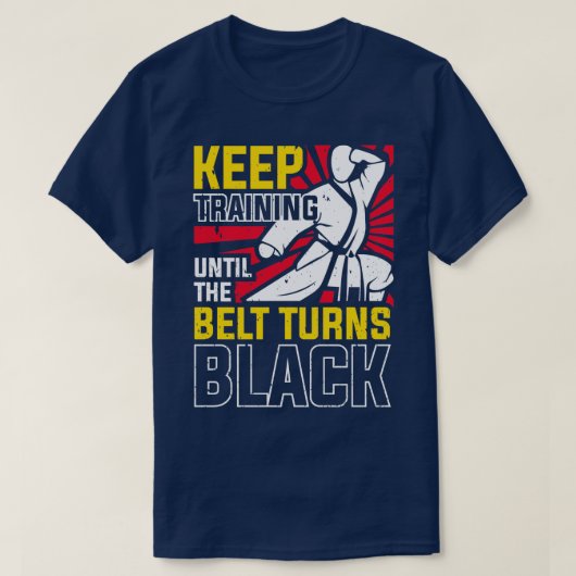 Karate Black Belt Karateka Gift T-shirt (Design voorkant)