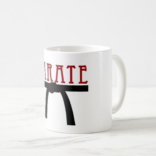 Karate Black Belt Mok (Voorkant rechts)