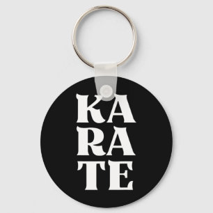 Karate Bold Letters Japanse Martial Art Karateka Sleutelhanger