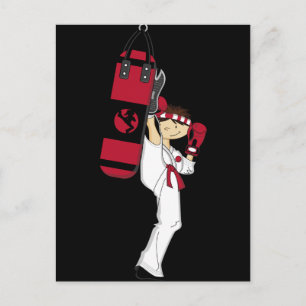 Karate Boy Briefkaart